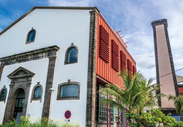 Sugar factory in the Grands-Bois district of the city of Saint-Pierre, in the south of Reunion.