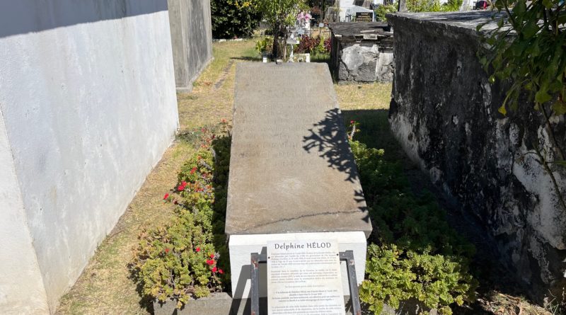 Tombe de Delphine Helod, Cimetière Marin, île de La Réunion