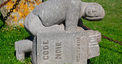 Statue de l'esclave Furcy à Saint-Denis, île de La Réunion