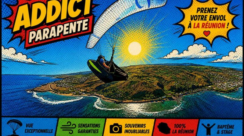 Faire du parapente à Saint-Leu, avec Addict Parapente, île de La Réunion