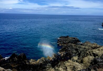 Le souffleur, site touristique, Saint-Leu, île de La Réunion
