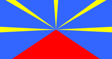 Le drapeau de l'île de La Réunion