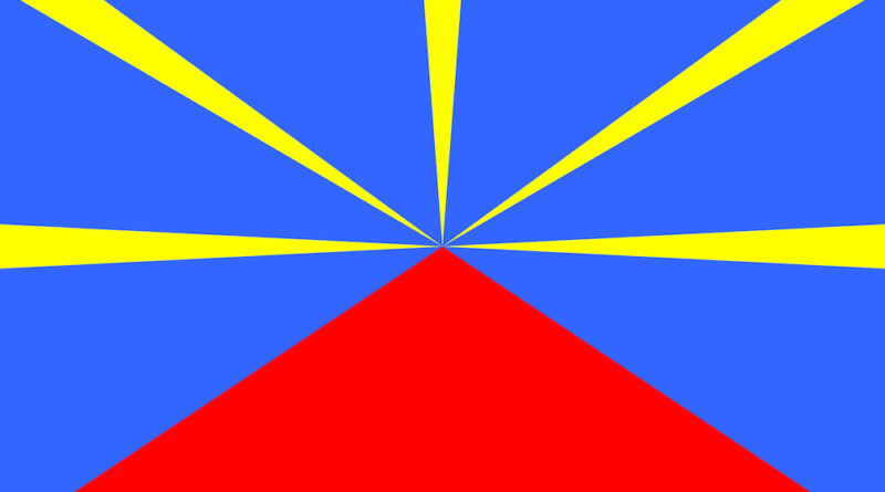 Le drapeau de l'île de La Réunion