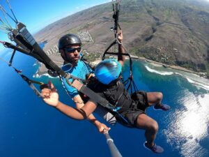Baptême de parapente à Saint-Leu, île de La Réunion