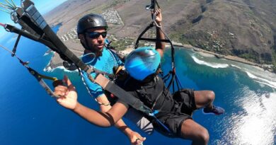 Baptême de parapente à Saint-Leu, île de La Réunion