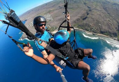 Baptême de parapente à Saint-Leu, île de La Réunion